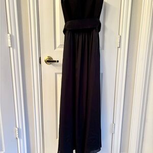 White by Vera Wang Black Sleeveless Maxi Dress